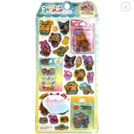 Japan Sanrio Miniature Pop Sticker - Sparkling Tropical - 1