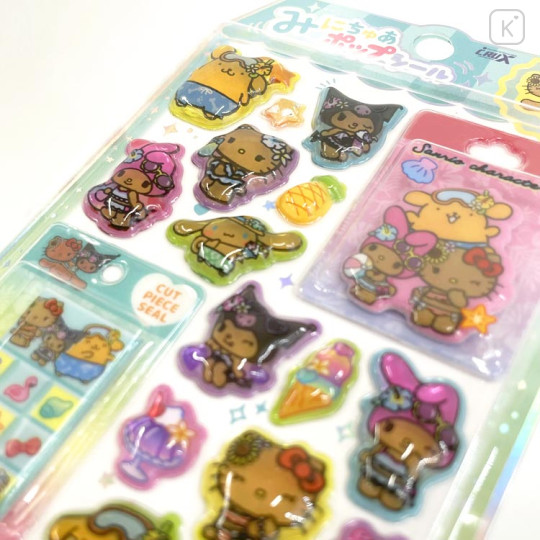 Japan Sanrio Miniature Pop Sticker - Sparkling Tropical - 2