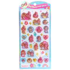 Japan Monchhichi Uruchuru Pop Seal - Monchhichi-chan & Monchhichi-kun : Summer
