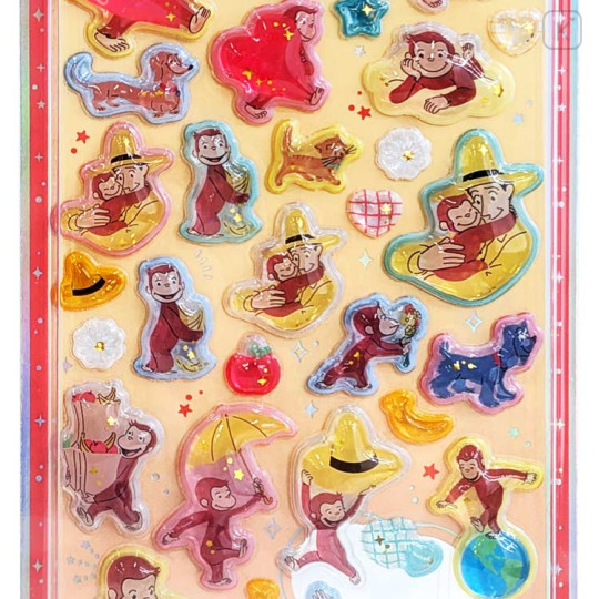 Japan Curious George Uruchuru Pop Seal - 2