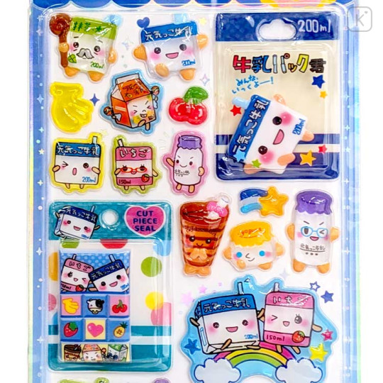 Japan Crux Miniature Pop Sticker - Milk Carton-kun - 2