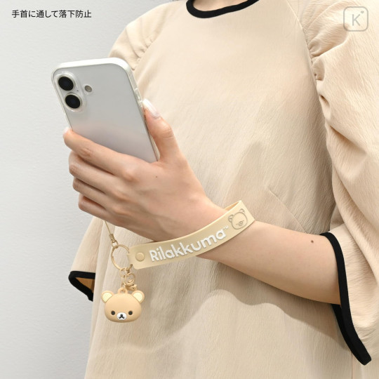 Japan San-X 3D Mascot Hand Strap - Rilakkuma - 3