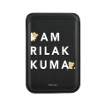 Japan San-X MagSafe Card Wallet - Rilakkuma : Black - 1
