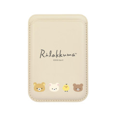 Japan San-X MagSafe Card Wallet - Rilakkuma : Warm Gray