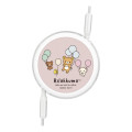 Japan San-X PD60W USB Type-C Retractable Cable - Rilakkuma : Pink - 1