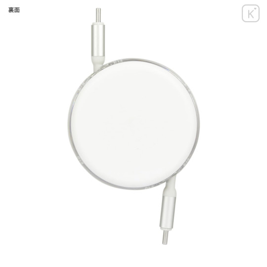 Japan San-X PD60W USB Type-C Retractable Cable - Rilakkuma : Pink - 2