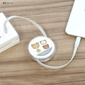Japan San-X PD60W USB Type-C Retractable Cable - Rilakkuma : Blue - 5