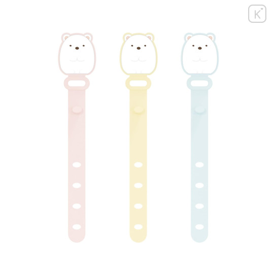 Japan San-X Cable Band Set - Sumikko Gurashi : Shirokuma Polar Bear - 1