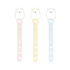 Japan San-X Cable Band Set - Sumikko Gurashi : Shirokuma Polar Bear