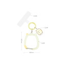 Japan San-X Multi Ring Plus with Clear Carabiner - Sumikko Gurashi : Neko Cat - 2