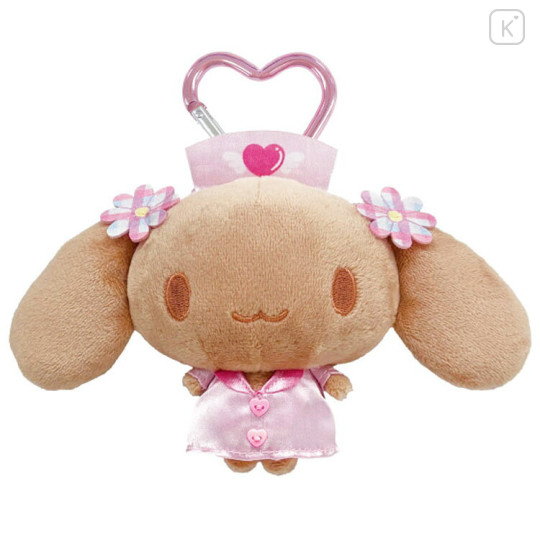 Japan Sanrio Mascot Holder - Cinnamoroll : Cinnamo Angel Friend Mocha - 1