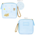 Japan San-X Square Pouch - Rilakkuma : Ribbon Light Blue - 2