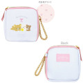 Japan San-X Square Pouch - Rilakkuma : Ribbon Pink White - 2