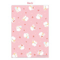 Japan Sanrio A4 Clear File Folder - Hanamaruobake : Birthday Pink - 2
