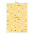 Japan Sanrio A4 Clear File Folder - Hanamaruobake : Birthday Yellow - 2
