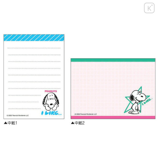 Japan Peanuts Mini Notepad - Snoopy : I Like... - 2