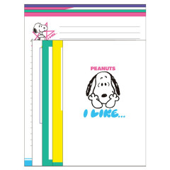 Japan Peanuts Letter Envelope Set - Snoopy : I Like...