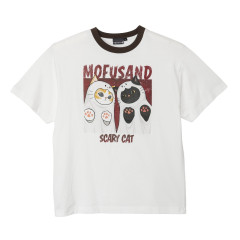 Japan Mofusand T-Shirt (L) - Scary Cat White