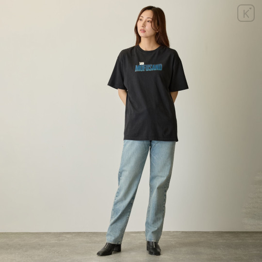 Japan Mofusand T-Shirt (XL) - Horror Shark Cat Black - 5
