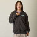 Japan Mofusand Zip Hoodie (L) - Meowing Cats Charcoal Black - 2