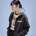 Japan Mofusand Zip Hoodie (L) - Meowing Cats Charcoal Black - 3