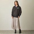Japan Mofusand Zip Hoodie (L) - Meowing Cats Charcoal Black - 7