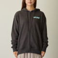 Japan Mofusand Zip Hoodie (L) - Meowing Cats Charcoal Black - 8