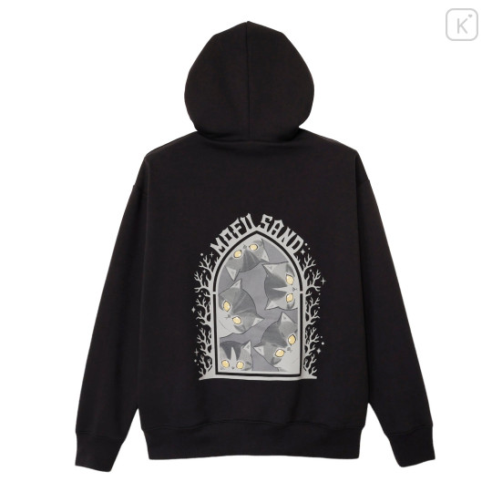 Japan Mofusand Zip Hoodie (L) - Staring Cat Black - 1