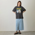 Japan Chiikawa T-Shirt (M) - Hachiware & Rakko : Stay Cool Sumi Black - 7