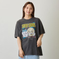 Japan Chiikawa T-Shirt (M) - Hachiware & Rakko : Stay Cool Sumi Black - 8