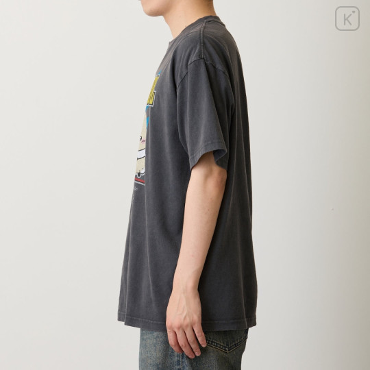 Japan Chiikawa T-Shirt (L) - Hachiware & Rakko : Stay Cool Sumi Black - 5