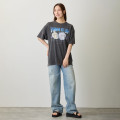 Japan Chiikawa T-Shirt (M) - Chiikawa & Usagi : Turn It Up Sumi Black - 7