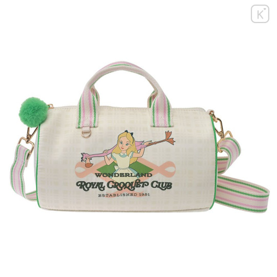 Japan Disney Store 2-Way Boston Bag - Alice & Flamingo - 3