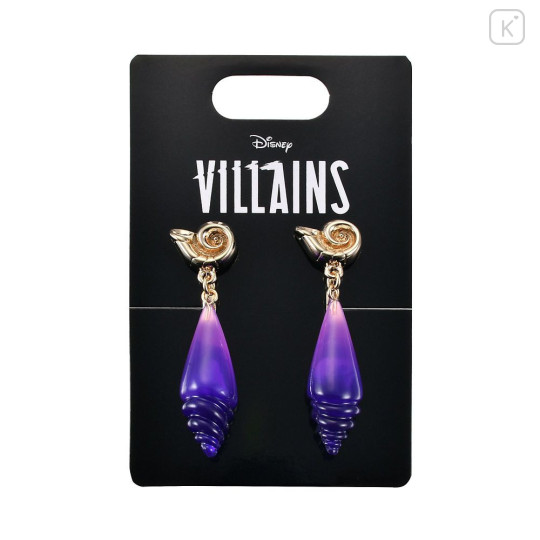 Japan Disney Store Earrings Set - The Little Mermaid : Ursula Swing Seashell - 3