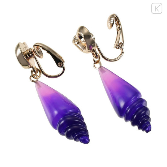 Japan Disney Store Earrings Set - The Little Mermaid : Ursula Swing Seashell - 4