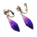 Japan Disney Store Earrings Set - The Little Mermaid : Ursula Swing Seashell - 4