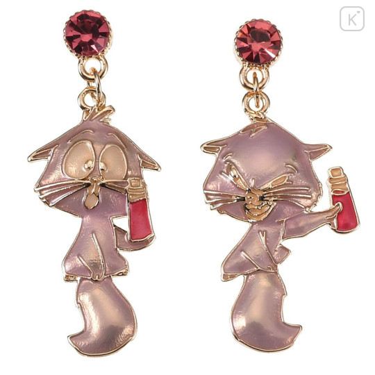 Japan Disney Store Earrings Set - Izma Kitty Swing Asymmetrical - 1