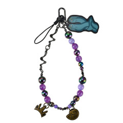 Japan Disney Store Strap Bead Die-Cut Charm - The Little Mermaid : Flotsam & Jetsam
