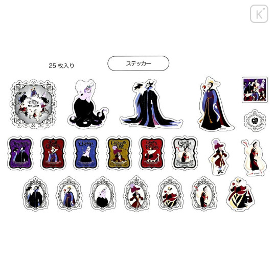 Japan Disney Store Sticker Collection - Disney Villains - 3