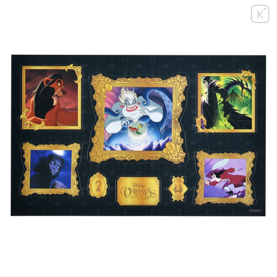 Japan Disney Store Sticker Collection - Disney Villains Museum Style - 2
