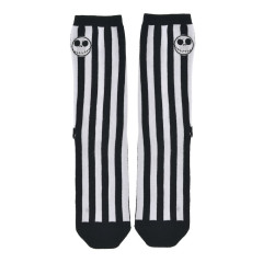Japan Disney Store Socks with Face Embroidery - Jack Skellington