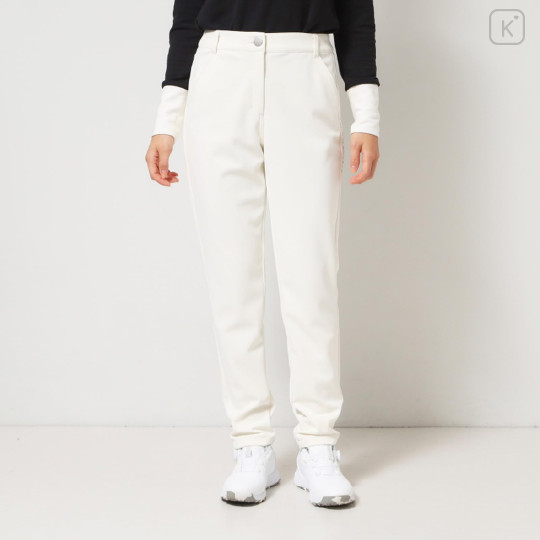 Japan Sanrio Embroidered Ponte Pants (M) - Hello Kitty : Sanrio Sports White - 6