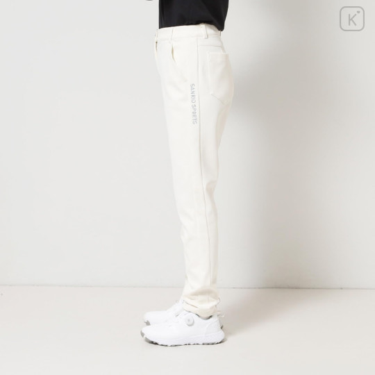 Japan Sanrio Embroidered Ponte Pants (M) - Hello Kitty : Sanrio Sports White - 7