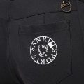 Japan Sanrio Embroidered Ponte Pants (M) - Hello Kitty : Sanrio Sports Black - 5