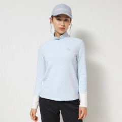 Japan Sanrio 2-Way Mock Neck Shirt (M) - Hello Kitty : Sanrio Sports Blue