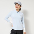 Japan Sanrio 2-Way Mock Neck Shirt (L) - Hello Kitty : Sanrio Sports Blue - 2