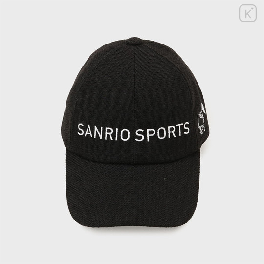 Japan Sanrio Embroidered Tweed Cap - Hello Kitty : Sanrio Sports Blue - 2