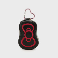 Japan Sanrio Ribbon Ball Pouch - Hello Kitty : Sanrio Sports Black