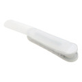 Japan PATAP Silicone Bookmark Book Clip - Clear White - 1