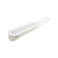 Japan PATAP Silicone Bookmark Book Clip - Clear White - 2